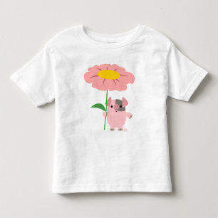 Pour Les Tous Petits Piggy avec un cadeau (rose) enfant T-shirt