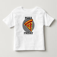 Pizza Friday Design - Toddler Fine Jersey T-Shirt