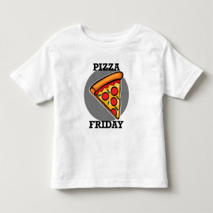 Pour Les Tous Petits Pizza Friday Design - Toddler Fine Jersey T-Shirt