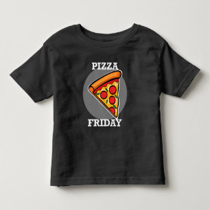 Pour Les Tous Petits Pizza Friday Design - Toddler Fine Jersey T-Shirt