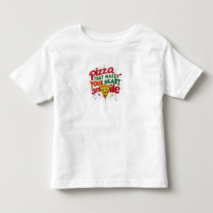 Pour Les Tous Petits Pizza Qui Fait Votre Coeur Sourire T-shirt Amusa