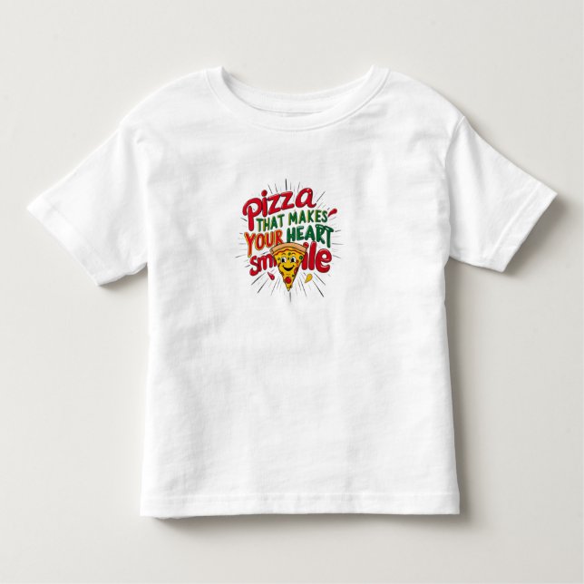 Pour Les Tous Petits Pizza Qui Fait Votre Coeur Sourire T-shirt | Amusa (Devant)
