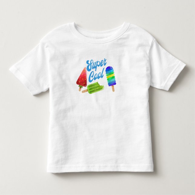 Pour Les Tous Petits Popsicle Super Cool Boys T-Shirt (Devant)