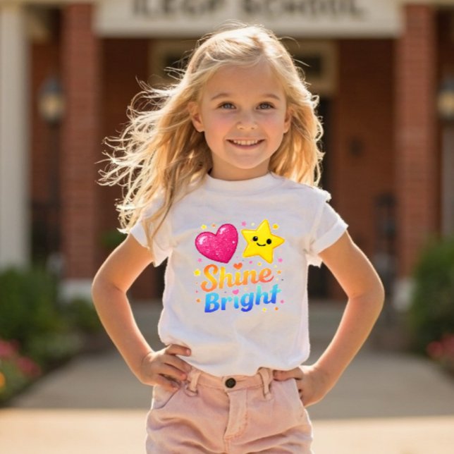 Pour Les Tous Petits Power Pals™ Shine Bright Toddler T-Shirt – Cute St (Créateur téléchargé)