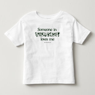 Pour Les Tous Petits "Quelqu'un dans le Vermont m'aime" T-shirt Toddler