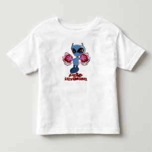 Pour Les Tous Petits Qwiby : Mignonne T-shirt Toddler Invasion