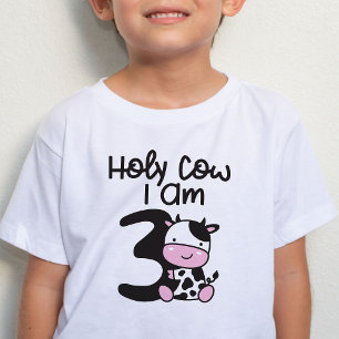 Pour Les Tous Petits Saint Vache Je Suis 3 Garçon Anniversaire T-shirt