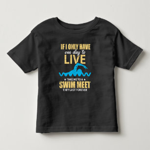 Pour Les Tous Petits Sport drôle de chemise de natation de T-shirt de