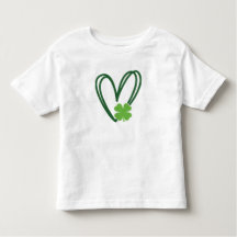 St. Patrick's Day Heart Design T-shirt