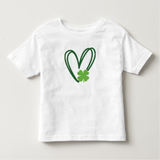 Pour Les Tous Petits St. Patrick's Day Heart Design T-shirt