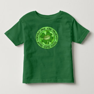 Pour Les Tous Petits St. Patrick's Day Irish Kiss Me T-Shirt