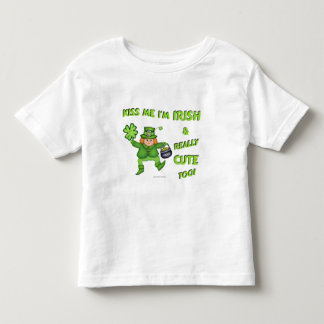Pour Les Tous Petits St. Patrick's Day Irlandais Leprechaun T-Shirt