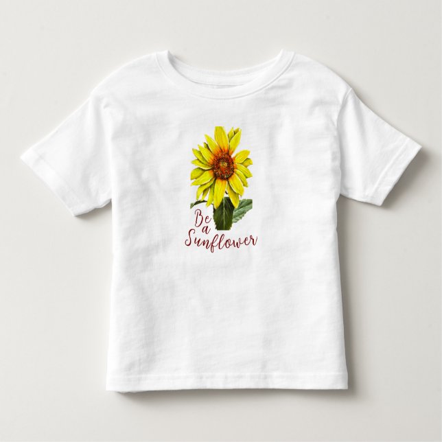 Pour Les Tous Petits Sunflower Toddler T-Shirt (Devant)