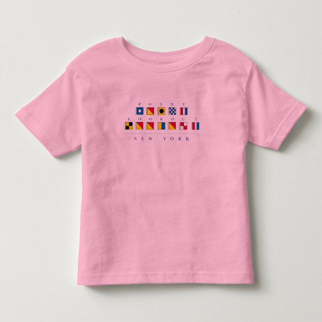 Pour Les Tous Petits Surveillance de point, T-shirt d'enfant de NY (Devant)