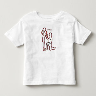 Pour Les Tous Petits Symbole d'amour désespéré T-shirt - Embrassez le P