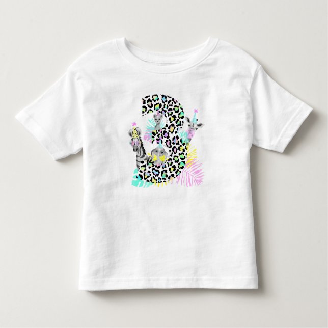 Pour Les Tous Petits T-shirt 3e anniversaire sauvage (Devant)