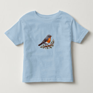 Pour Les Tous Petits T-shirt American Robin bird Toddler Fine Jersey
