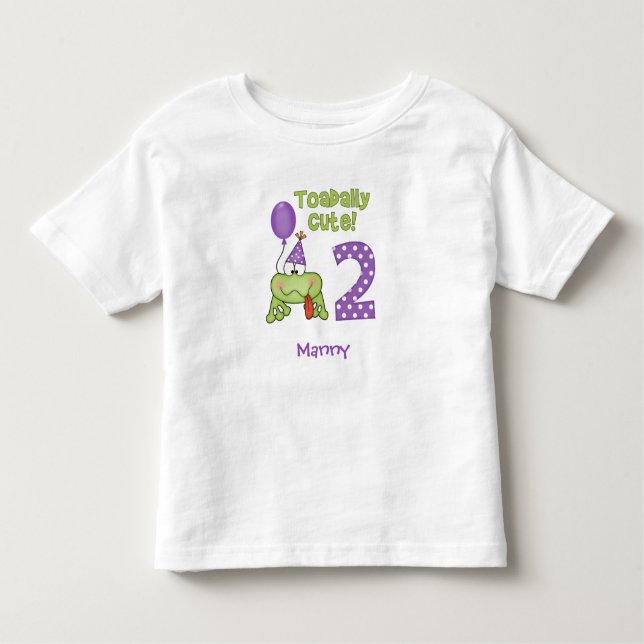 Pour Les Tous Petits T-shirt aujourd'hui mignon 2e anniversaire Toddler (Devant)