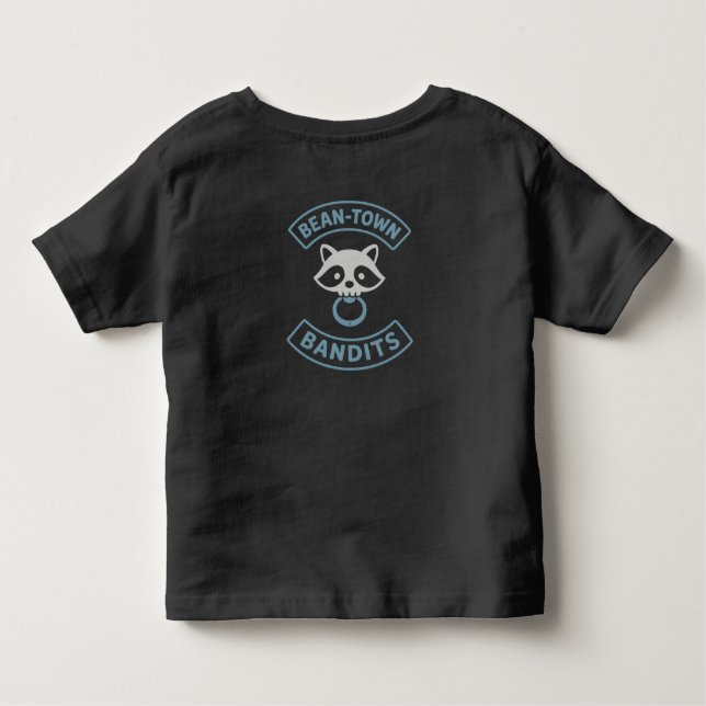 Pour Les Tous Petits T-shirt Bean-Town Bandits Toddler - Bleu (Dos)