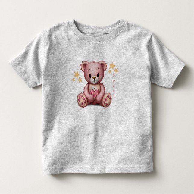 Pour Les Tous Petits T-shirt Bear Toddler mignon (Devant)