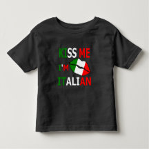 T-Shirt Bébé 'Embrasse-Moi Je Suis Italien'