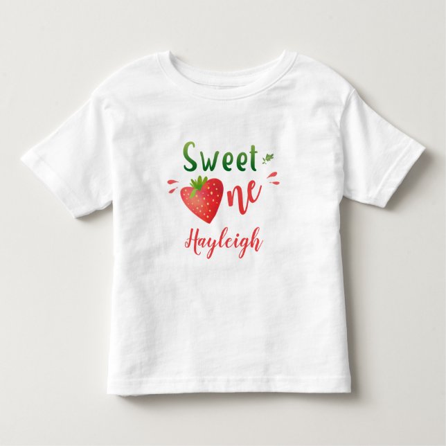 Pour Les Tous Petits T-shirt bébé fraise Berry doux une fille chemise (Devant)