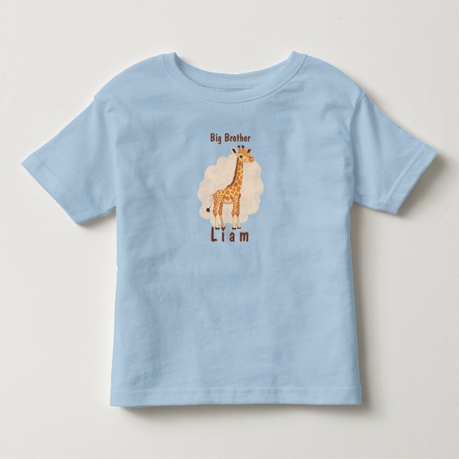 Pour Les Tous Petits T-Shirt Bébé Garçon Grand Frère Personnalisable (Devant)