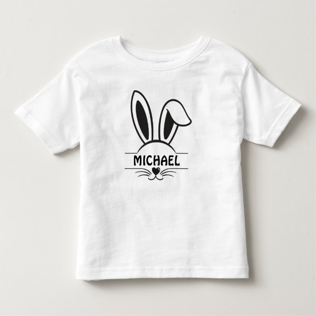 Pour Les Tous Petits T-shirt bébé lapin de Pâques visage bébé (Devant)