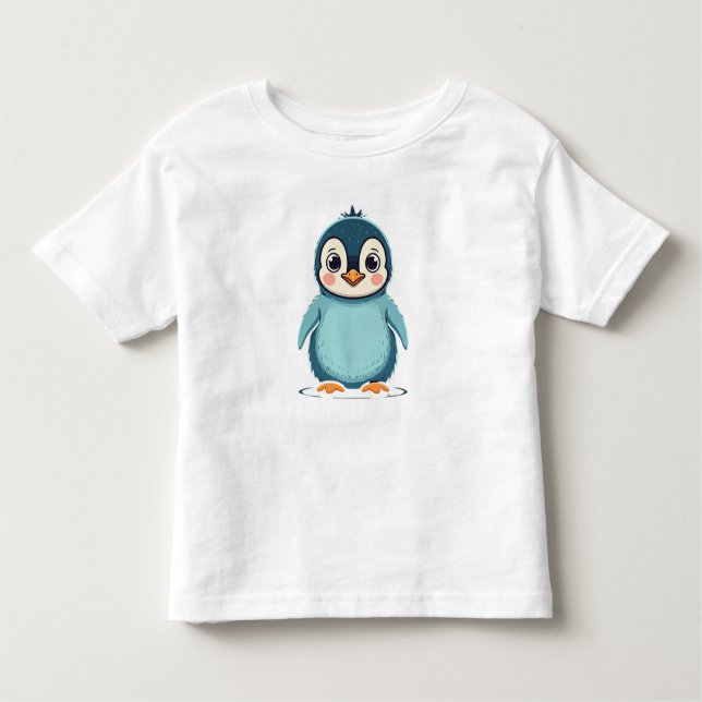 Pour Les Tous Petits T-shirt bébé mignonne Penguin Toddler (Devant)