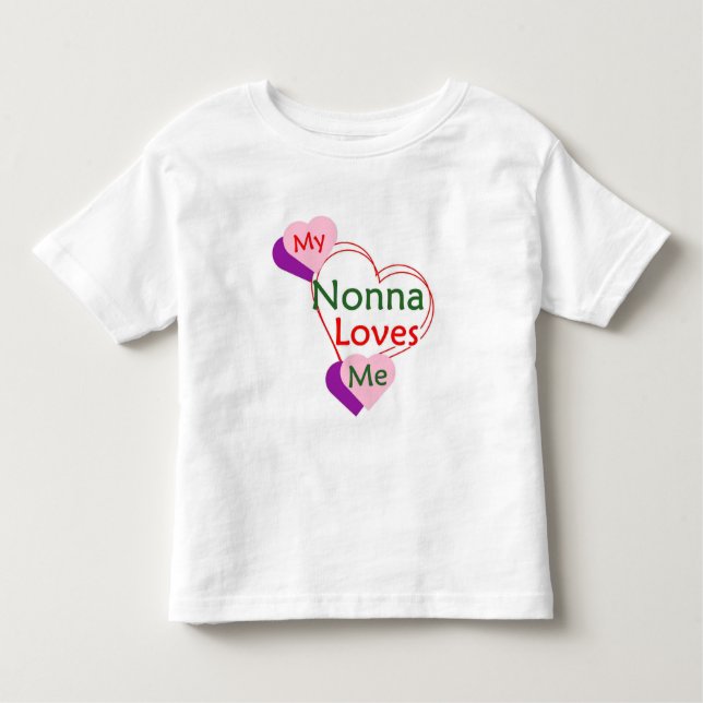 Pour Les Tous Petits T-shirt bébé ou tout-petit 'Nonna m'aime' (Devant)