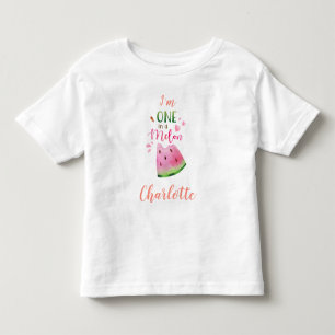 Pour Les Tous Petits T-shirt bébé pastèque Un dans un t-shirt fille mel