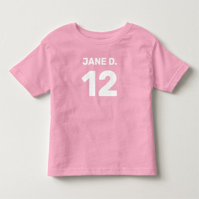 Pour Les Tous Petits T-shirt bébé rose personnalisable (motif recto & v (Devant)