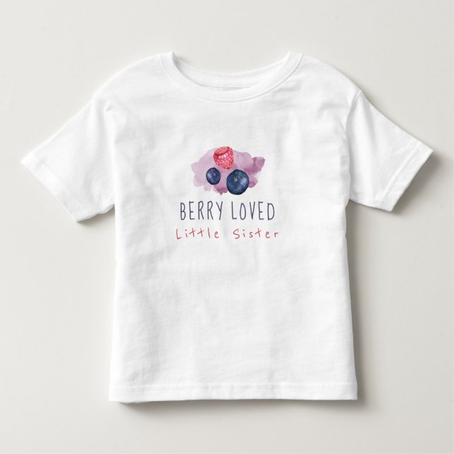 Pour Les Tous Petits T-shirt Berry Loved Little Sister Toddler (Devant)
