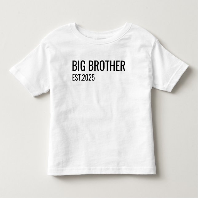 Pour Les Tous Petits T-shirt Big Brother personnalisé, Annonce de frère (Devant)