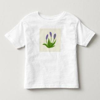 Pour Les Tous Petits T-Shirt blanc avec fleurs violettes