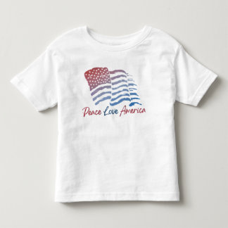 Pour Les Tous Petits T-shirt blanc patriotique