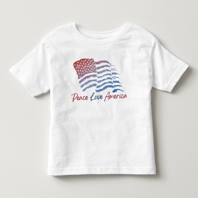 Pour Les Tous Petits T-shirt blanc patriotique (Devant)