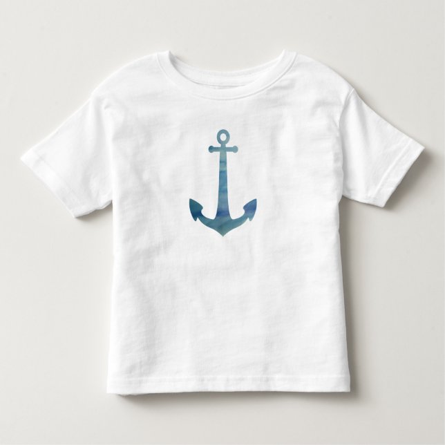 Pour Les Tous Petits T-shirt bleu Ancre marine (Devant)