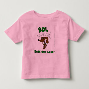 Pour Les Tous Petits T-shirt "BOL Bark Out Loud" Toddler Ringer