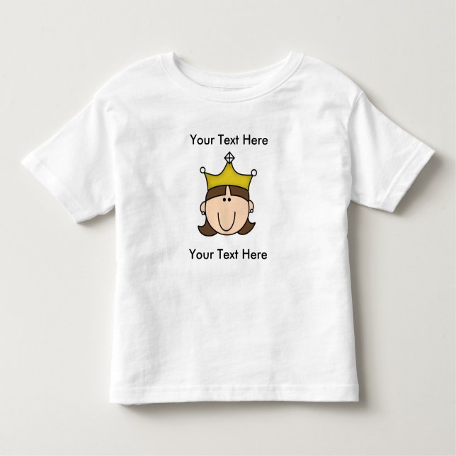 Pour Les Tous Petits T-shirt BROWN PRINCES PERSONNALISÉS (Devant)