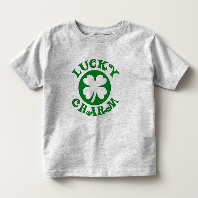 Pour Les Tous Petits T-shirt chanceux du charme de l'enfant, Irlandais, (Devant)