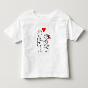 Pour Les Tous Petits T-shirt Couple Toddler mignon