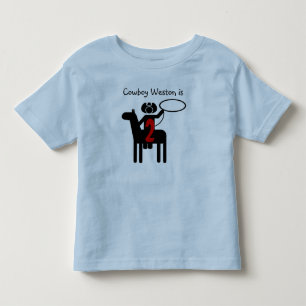 Pour Les Tous Petits T-shirt Cowboy Personnalisable Anniversaire