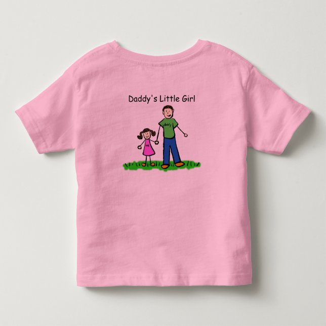 Pour Les Tous Petits T-shirt Daddy's Little Girl (Personnaliser) (Dos)