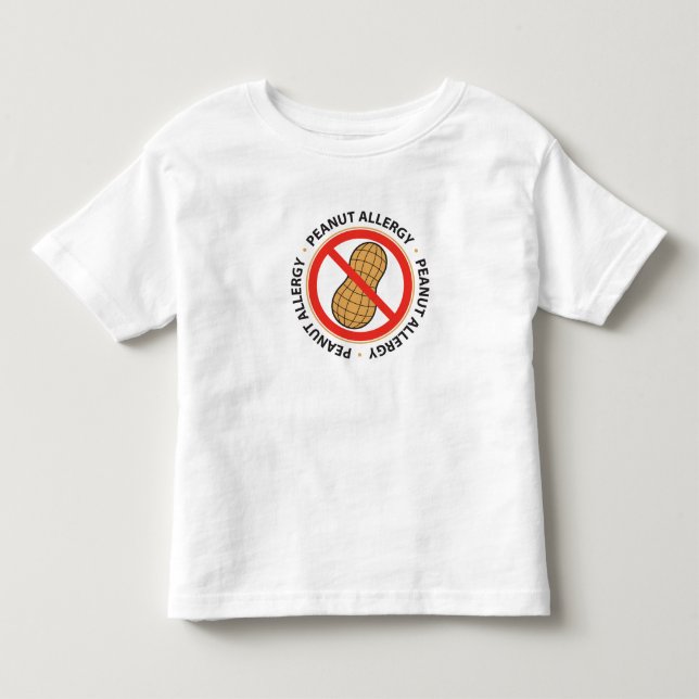 Pour Les Tous Petits T-shirt d'allergie d'arachide (Devant)