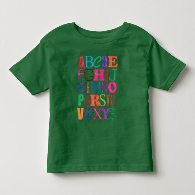 Pour Les Tous Petits T-shirt d'alphabet (Devant)