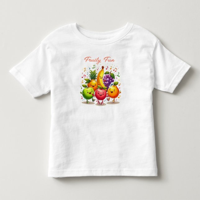 Pour Les Tous Petits T-shirt Dancing Fruits Clipart (Devant)