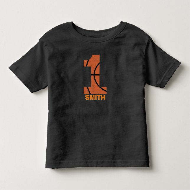 Pour Les Tous Petits t-shirt d'anniversaire de basket-ball - fête de ba (Devant)
