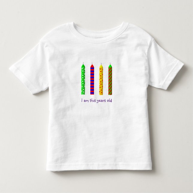 Pour Les Tous Petits T-shirt d'anniversaire de quatre ans (Devant)