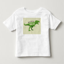 T-shirt d'anniversaire de trois-rex avec un nom qu